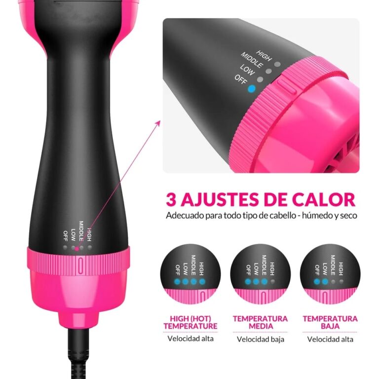 Hair Dryer and Volumizer Brush | Hot Air Brush Hair Styler for Straightening & Curl Comb