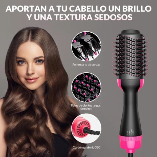 Hair Dryer and Volumizer Brush | Hot Air Brush Hair Styler for Straightening & Curl Comb