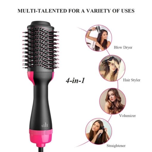 Hair Dryer and Volumizer Brush | Hot Air Brush Hair Styler for Straightening & Curl Comb